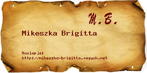 Mikeszka Brigitta névjegykártya